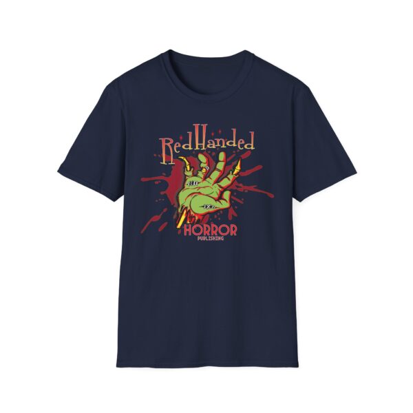 Zombie Logo Red Handed Horror Unisex Softstyle T-Shirt - Image 5