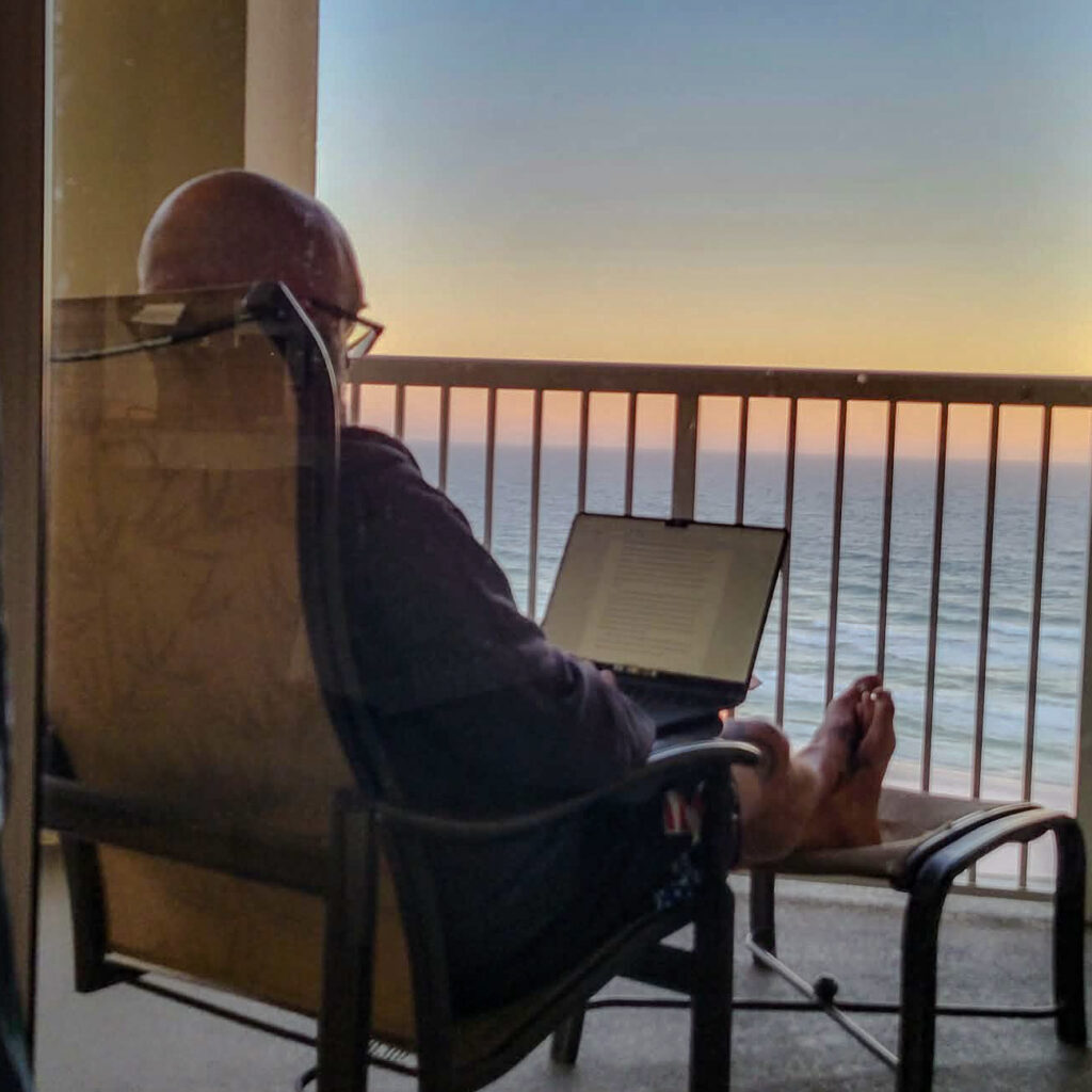 Beachfront writing is surreal